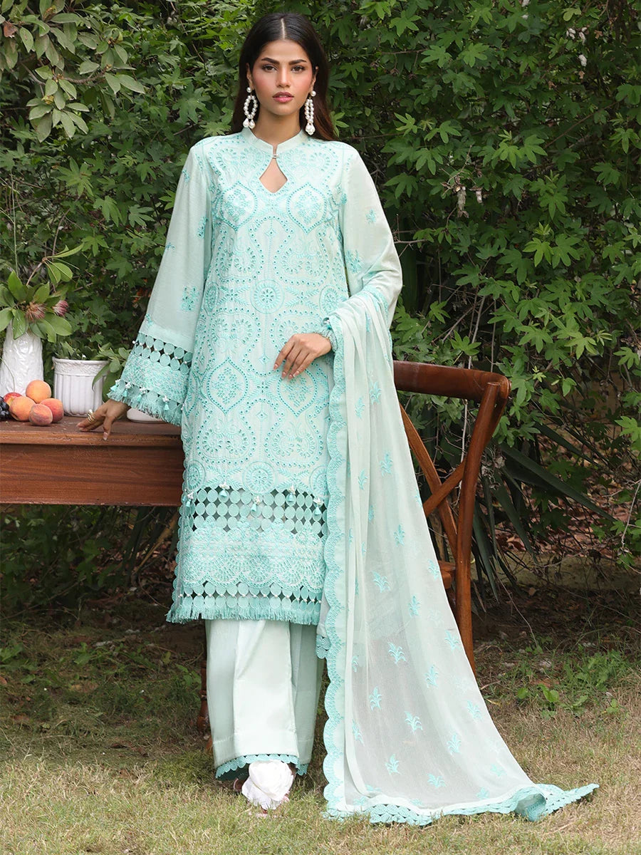 SALITEX - CHIKANKARI CAMBRIC EMBROIDERED SUIT