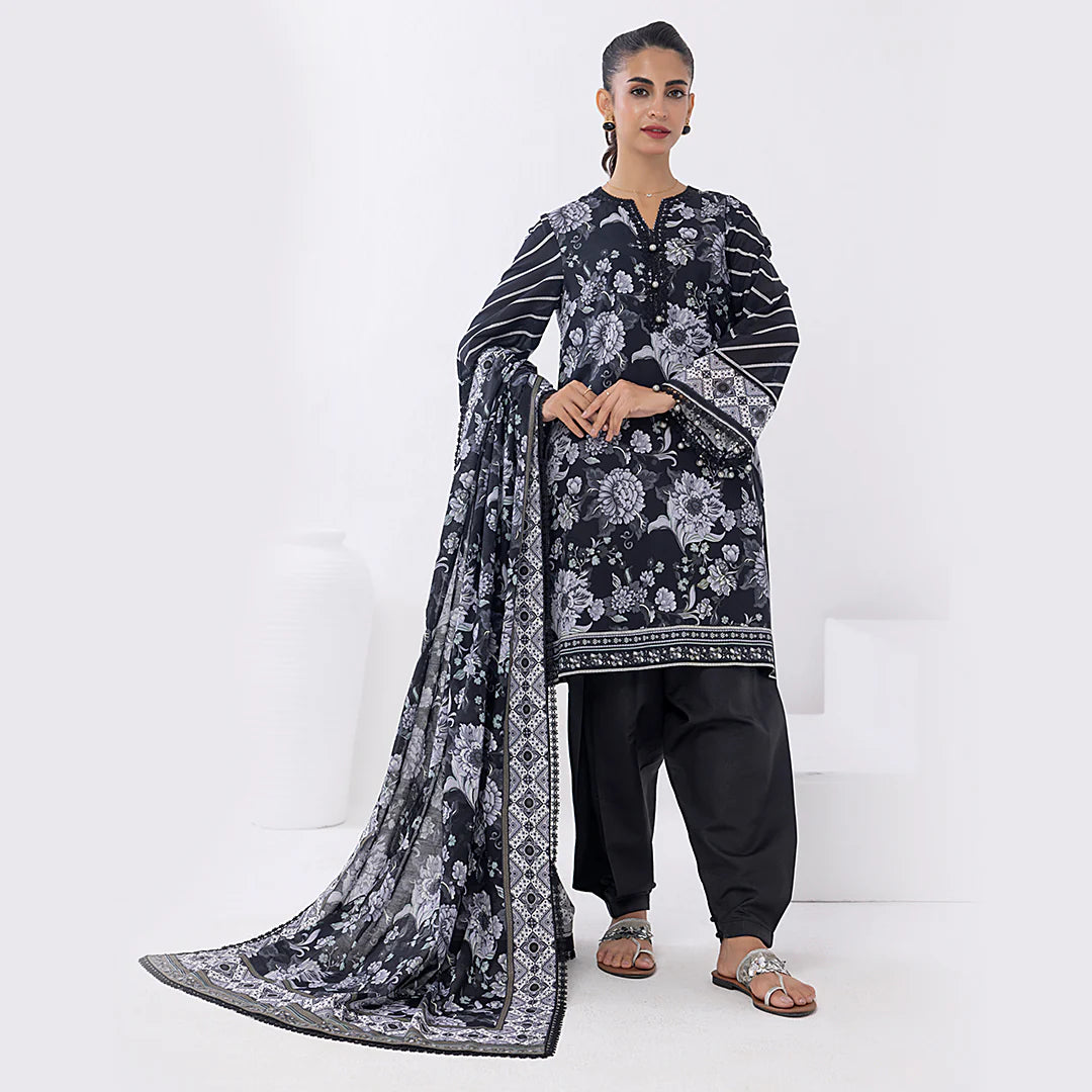 Sana & Sara - 3PC UNSTITCHED - LAWN PRINTED SUITS