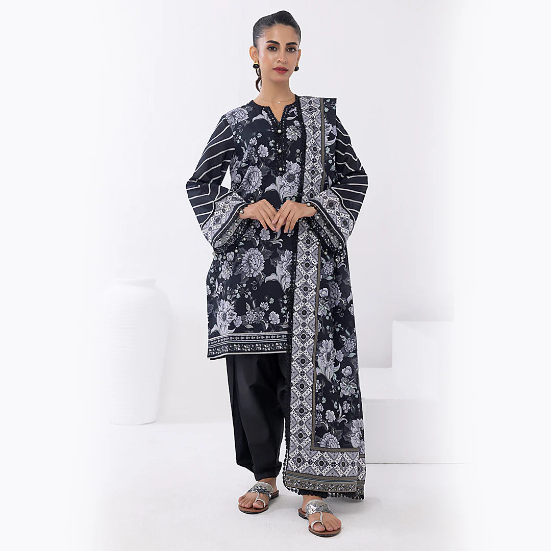 Sana & Sara - 3PC UNSTITCHED - LAWN PRINTED SUITS