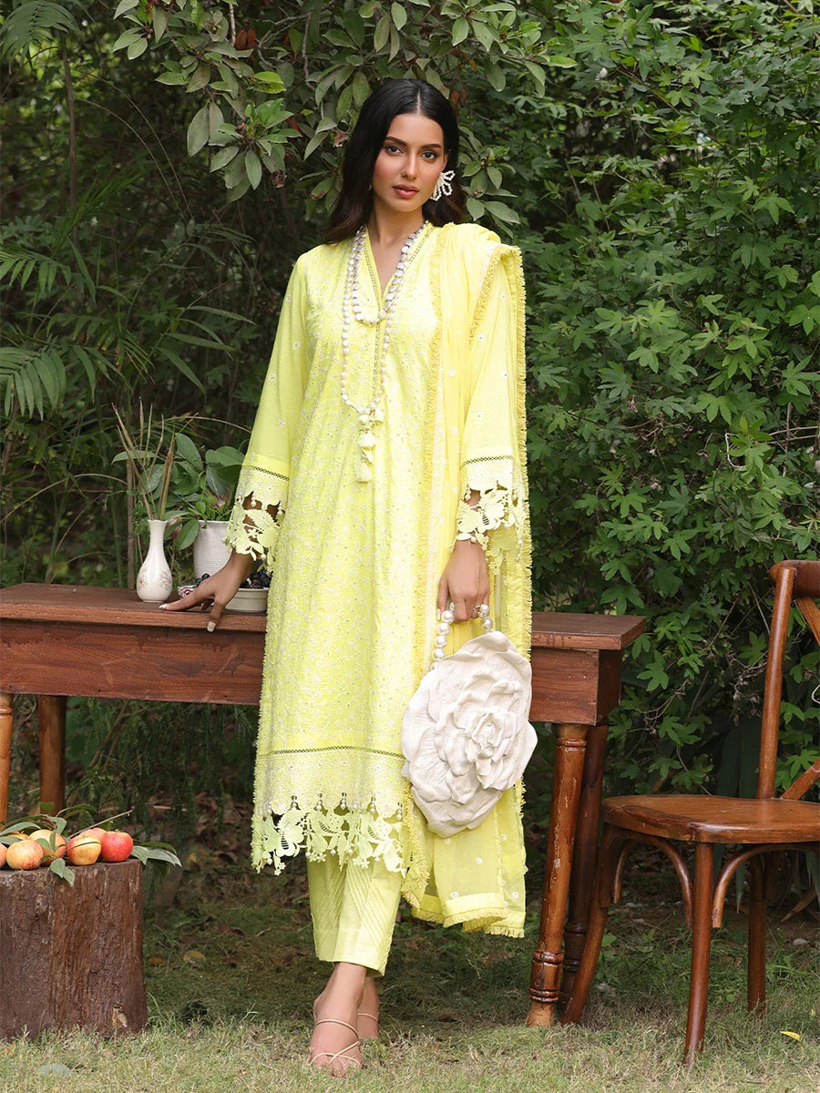 SALITEX - CHIKANKARI CAMBRIC EMBROIDERED SUIT