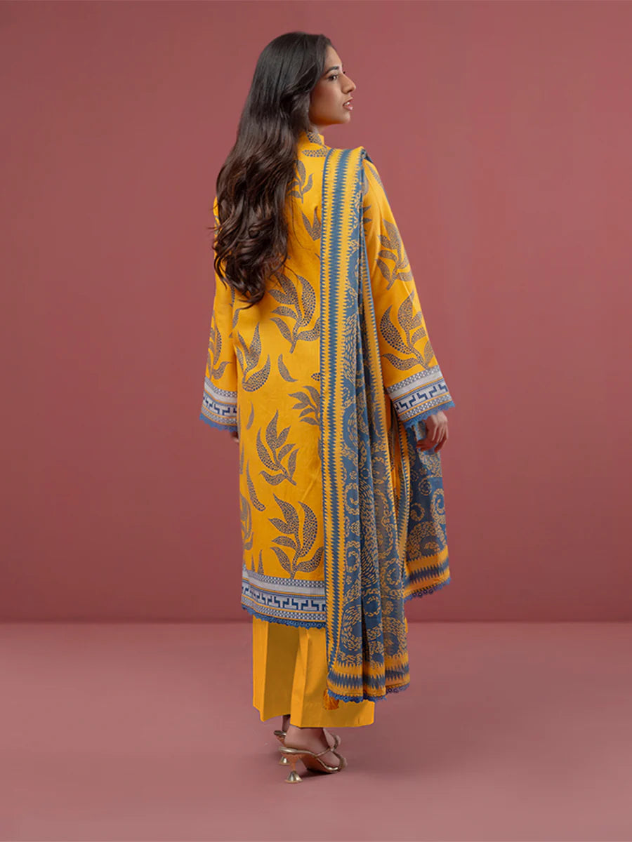 Salitex - 3pc Unstitched - Printed Cambric Suit