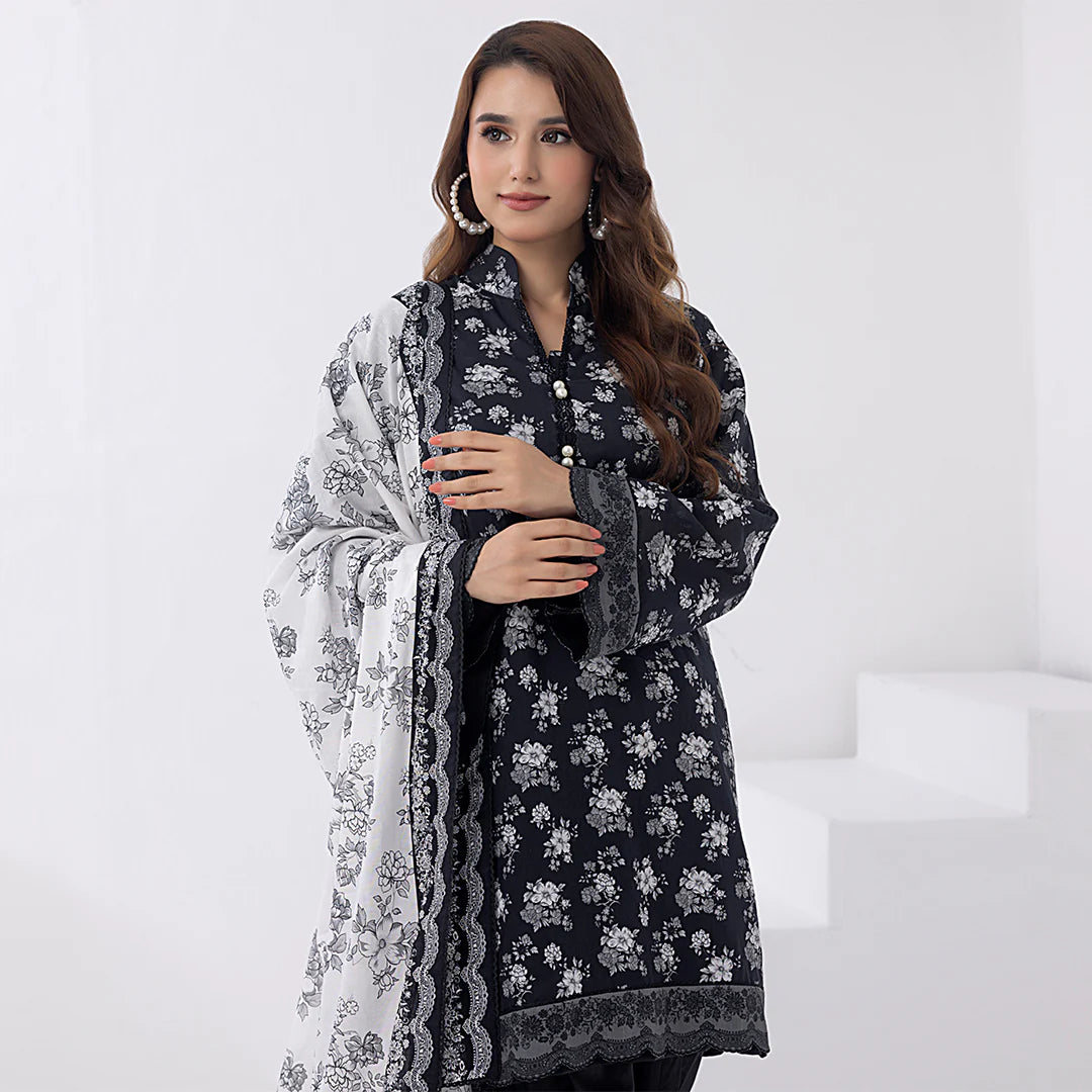 Sana & Sara - 3PC UNSTITCHED - LAWN PRINTED SUITS