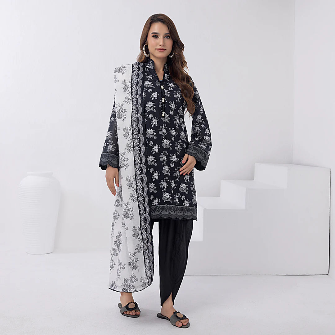 Sana & Sara - 3PC UNSTITCHED - LAWN PRINTED SUITS