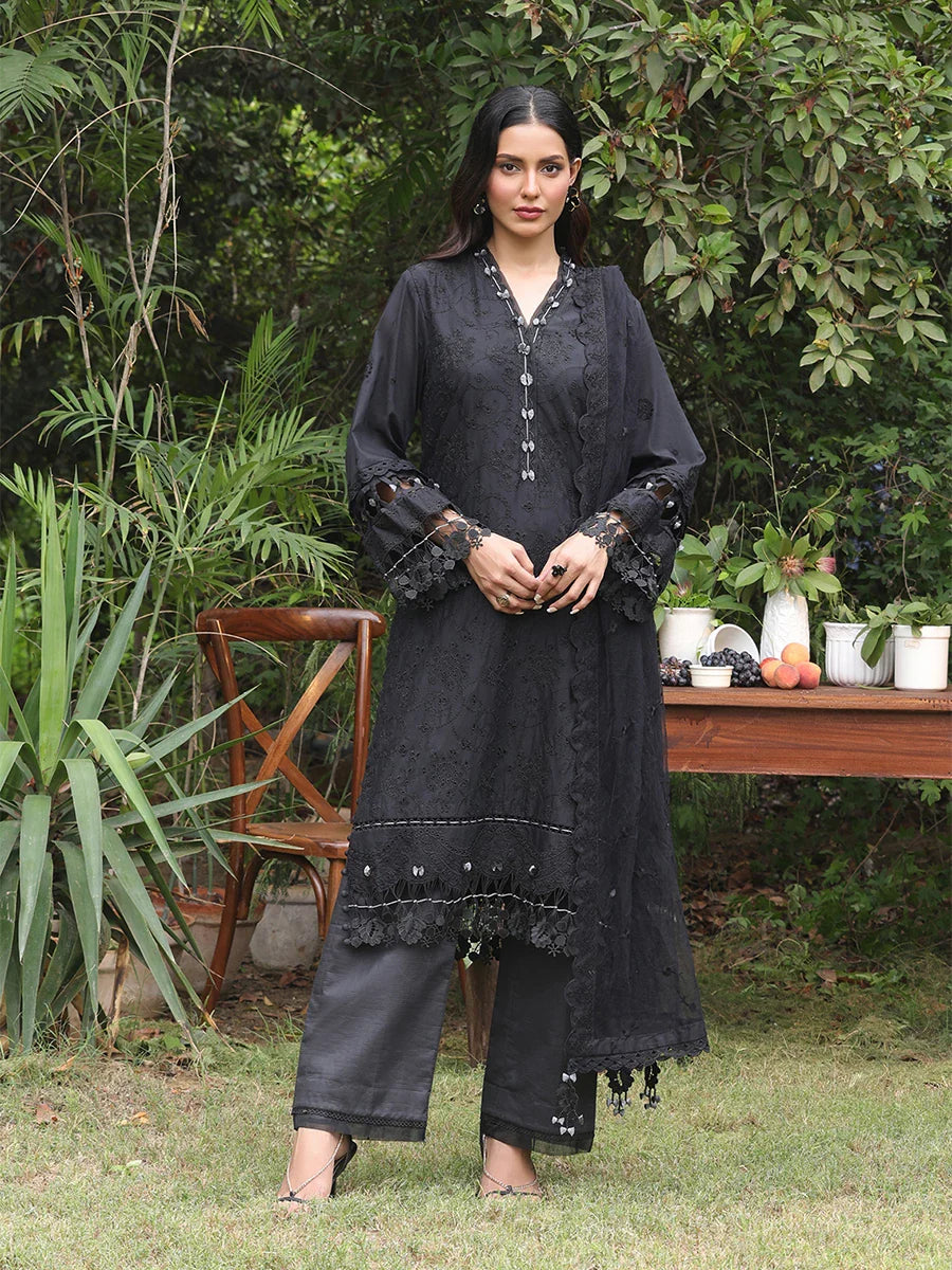 SALITEX - CHIKANKARI CAMBRIC EMBROIDERED SUIT