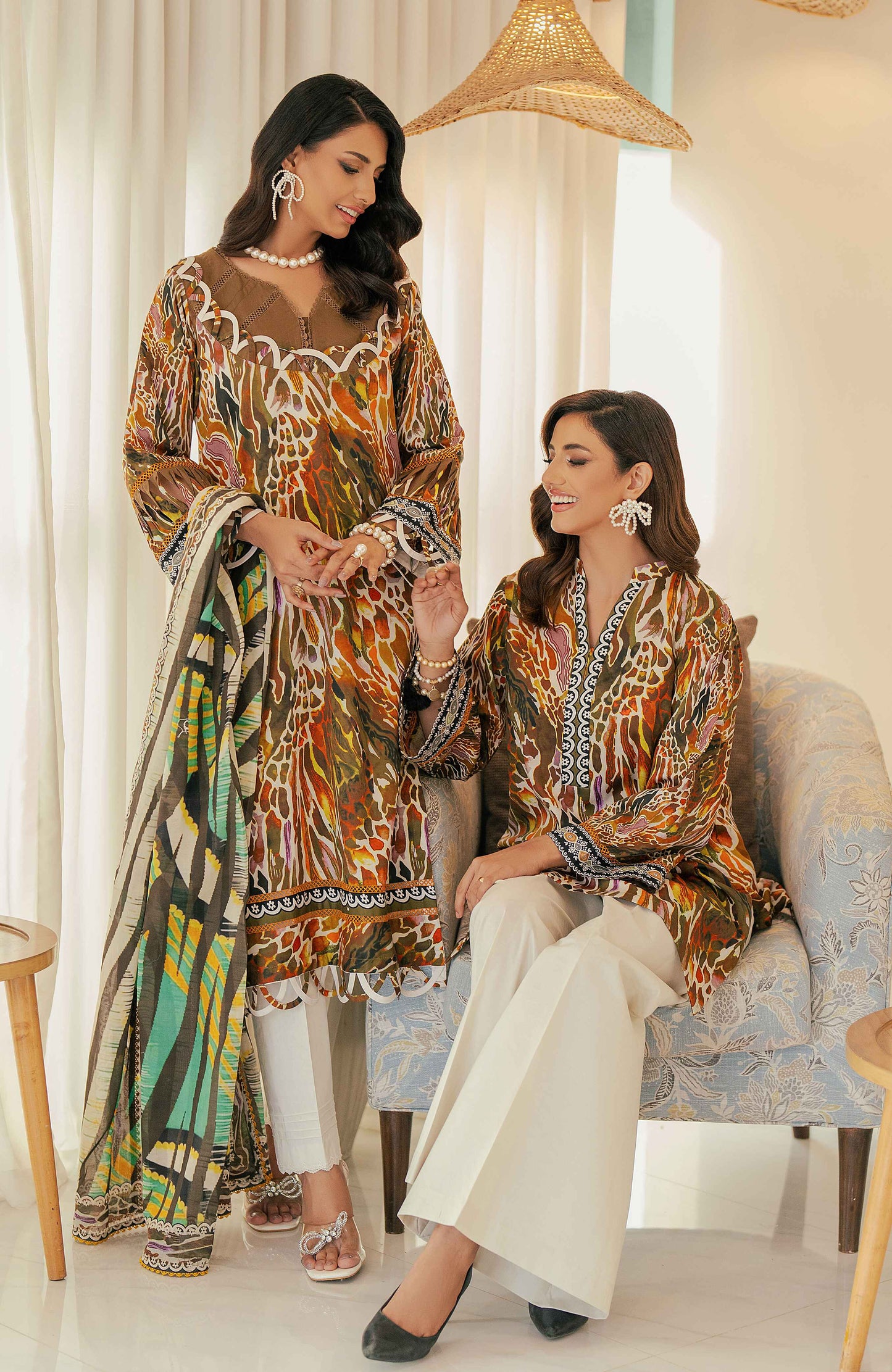 AlZohaib - Sunshine Bloom - Cotton Silk 3 Piece-SCS-24-01