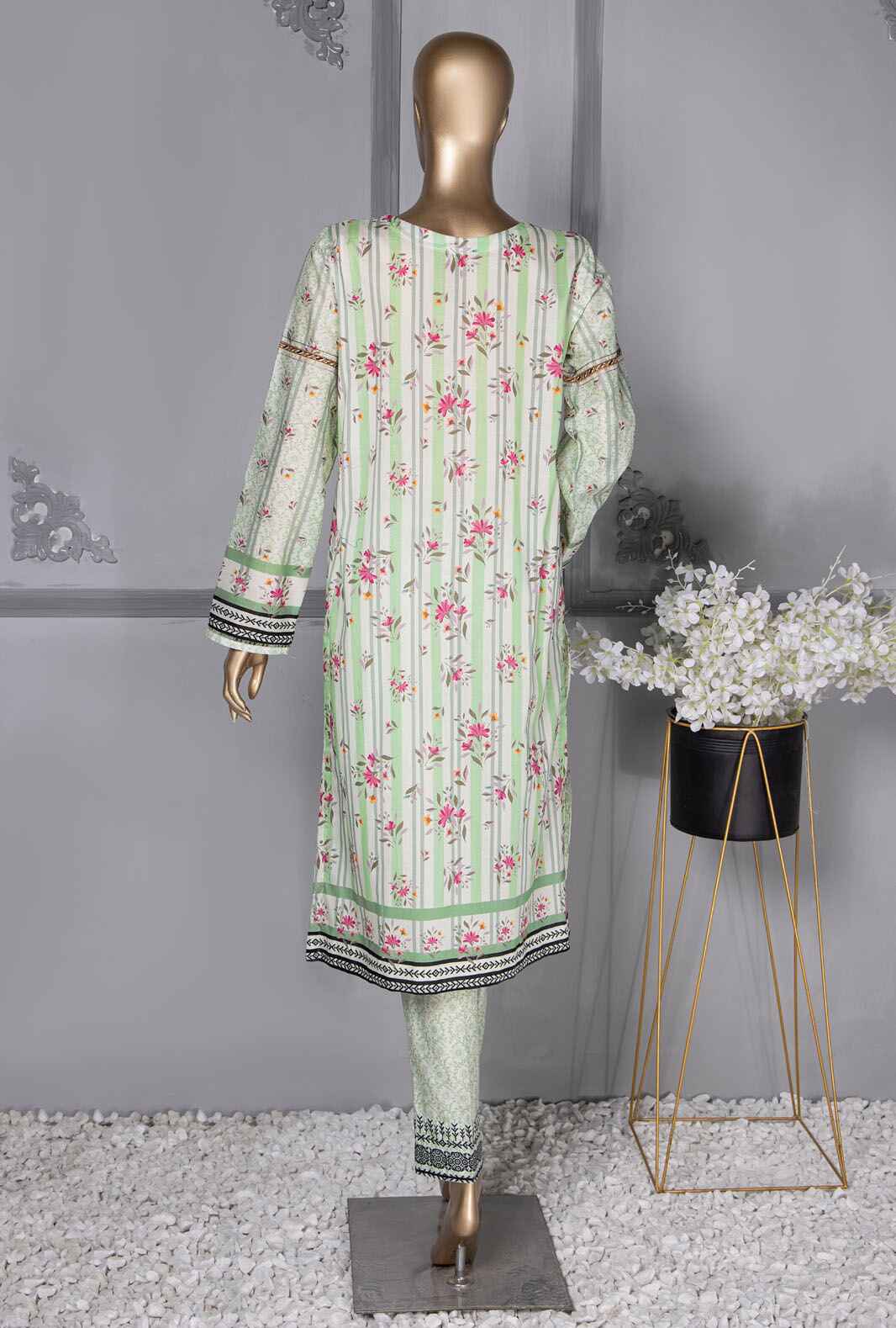 2 Piece Unstitched - Floral Vibes Co-Ords Printed Lawn Suit - FVC-1002 Vol 03