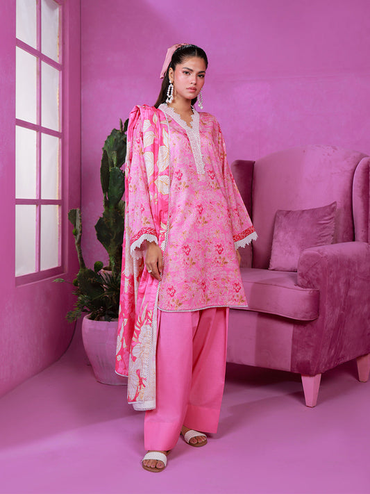 Salitex - 3pc Unstitched - Digital Printed Doria Lawn Suit