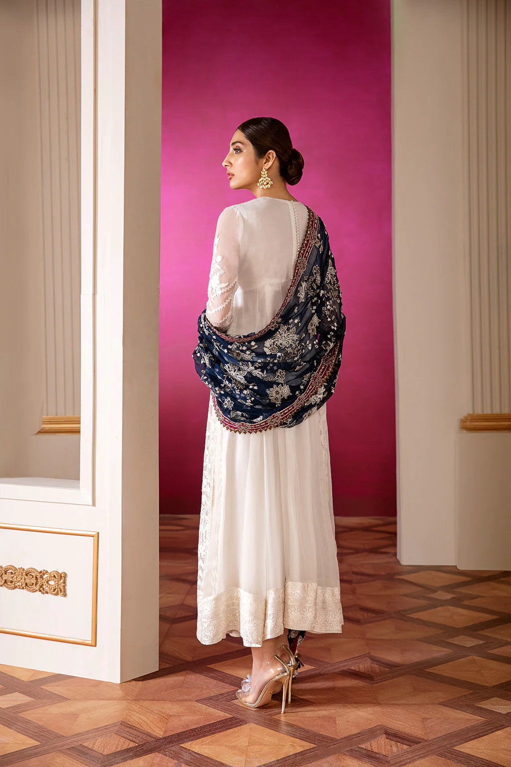 3 Piece EMBROIDERED CHIFFON WITH DUPATTA CH07-02 - Baroque