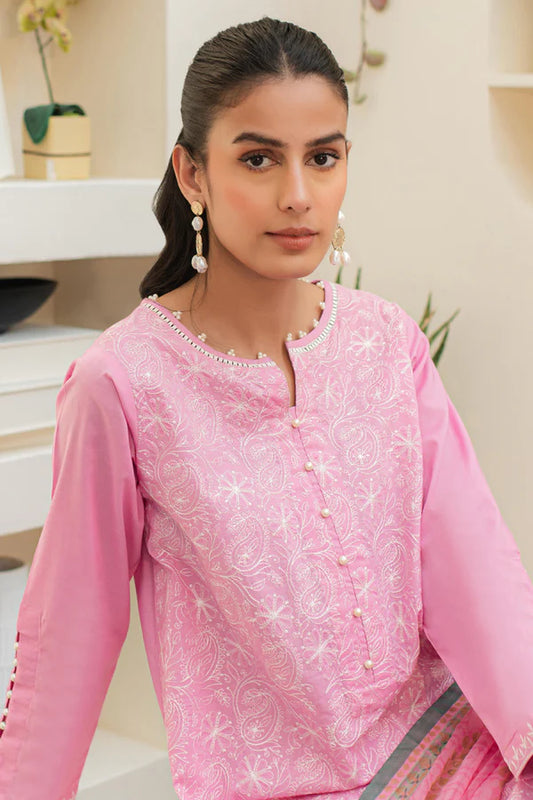 ZELLBURY - Embroidered Shirt Shalwar Dupatta - 1260