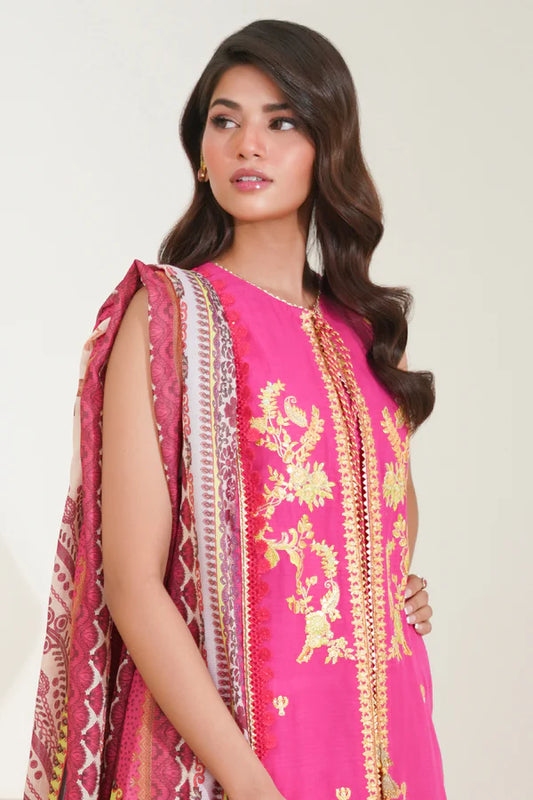 ZELLBURY - Embroidered Shirt Shalwar Dupatta - 1270