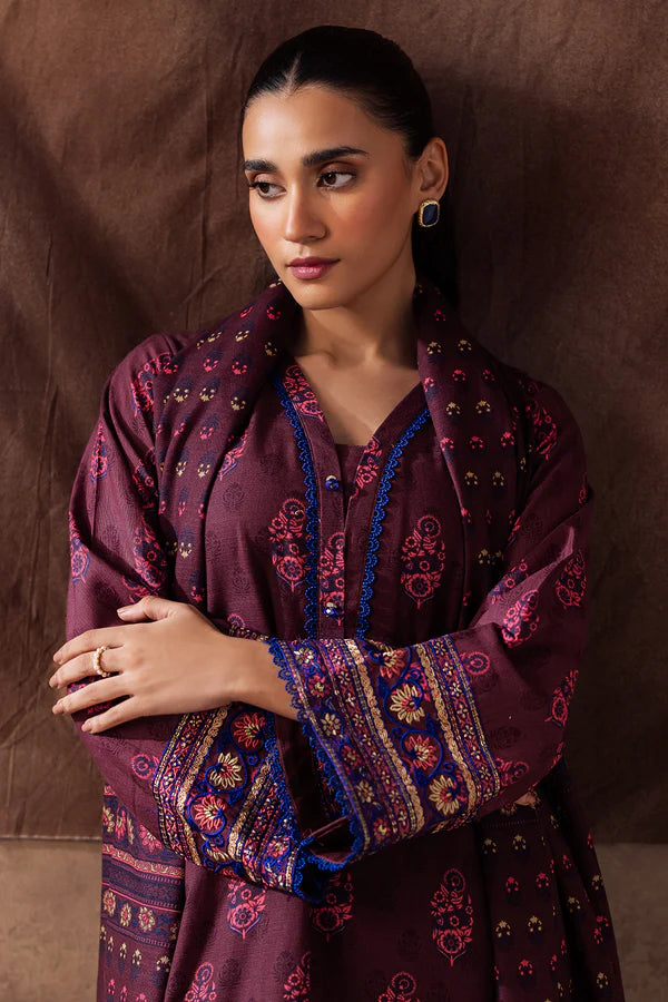 ZELLBURY - Embroidered Shirt Dupatta - 0263