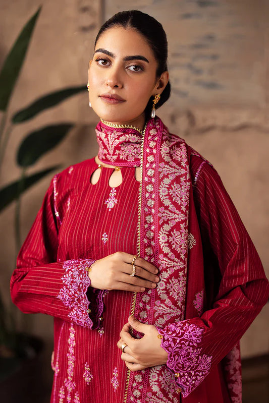 ZELLBURY - Embroidered Shirt Shalwar Shawl - 0231