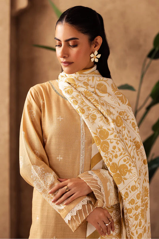 ZELLBURY - Embroidered Shirt Shalwar Shawl - 0310