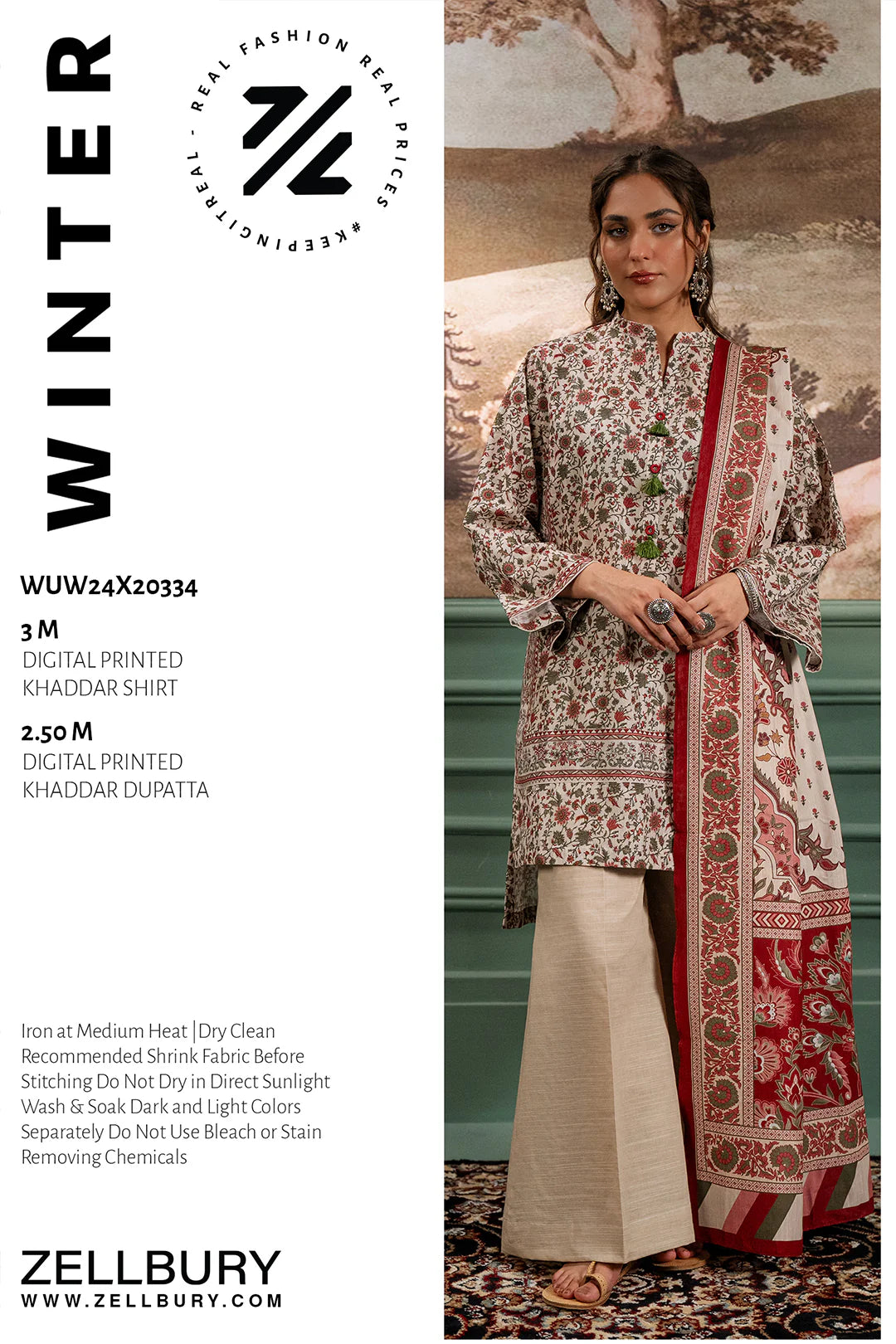 ZELLBURY - Shirt Dupatta - 0334