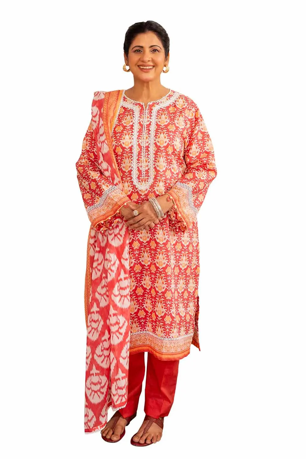 3PC Unstitched Printed Lawn Suit CL-42294 B