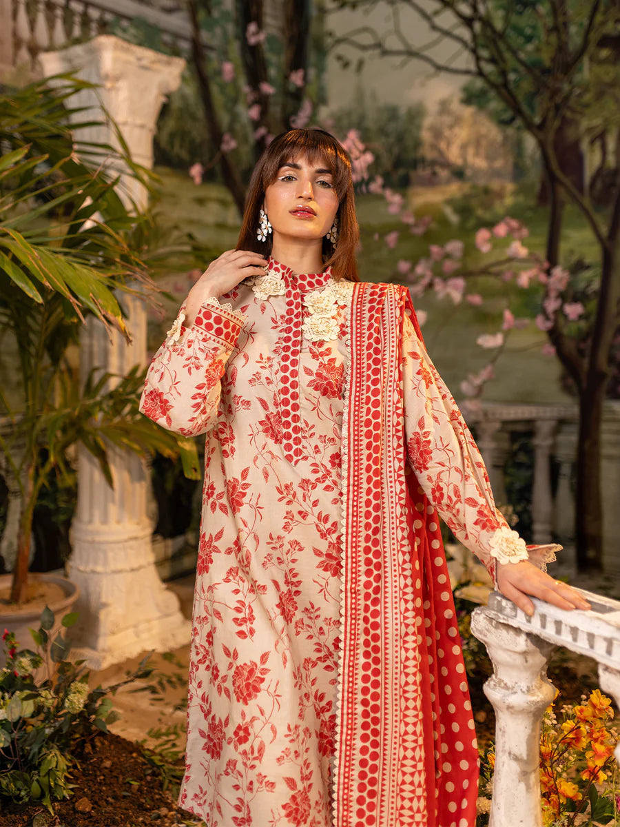 3pc Unstitched Lawn Suit