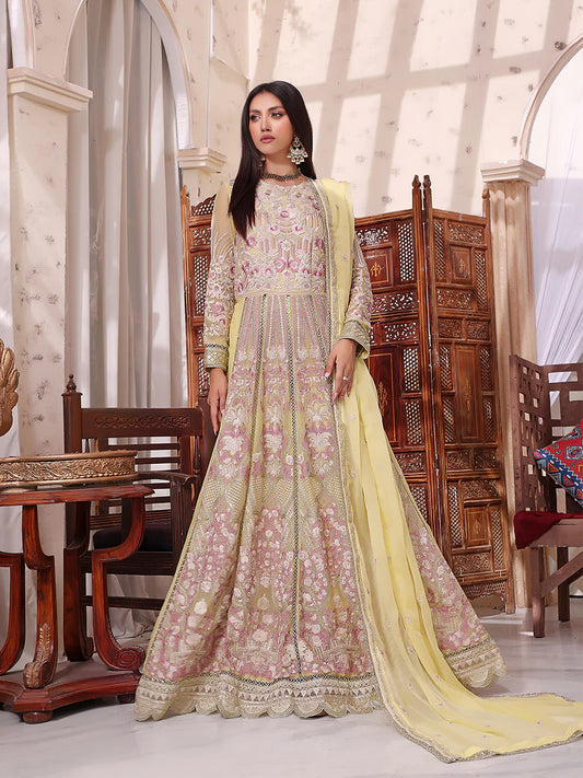 3pc Unstitched - Heavy Embroidered Luxury Chiffon SKU:UNS23SS0010UT -  Pehnawa Exclusive