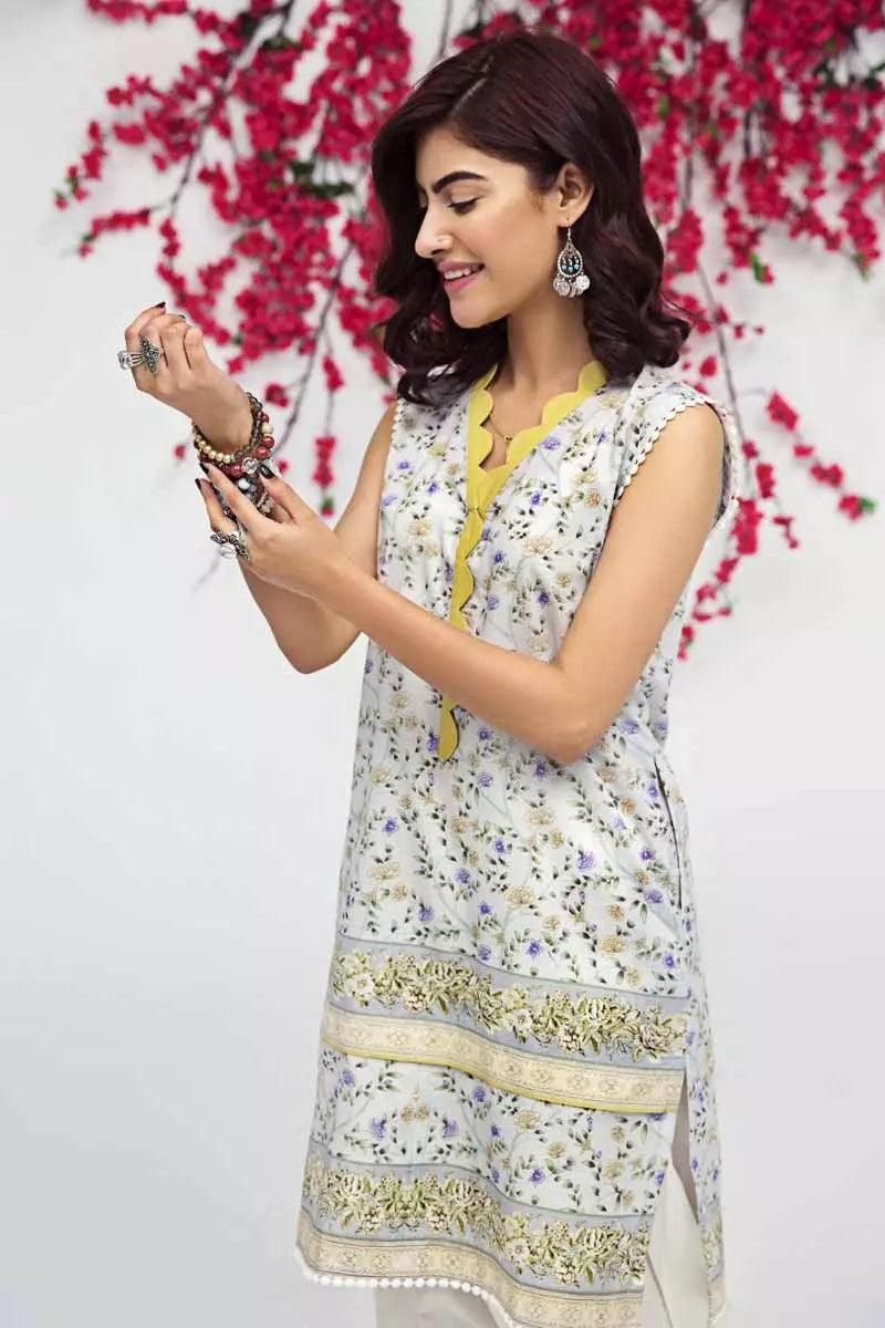 GulAhmed - Unstitched 1Pc - Printed Lawn Shirt - SCN-89 - Pehnawa Exclusive
