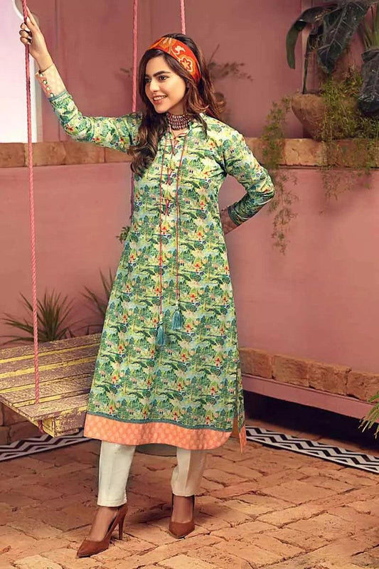 GulAhmed - Unstitched 1Pc - Printed Lawn Shirt - SL-652 - Pehnawa Exclusive