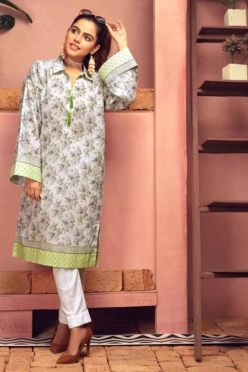 GulAhmed - Unstitched 1Pc - Printed Lawn Shirt - SL-678 - Pehnawa Exclusive