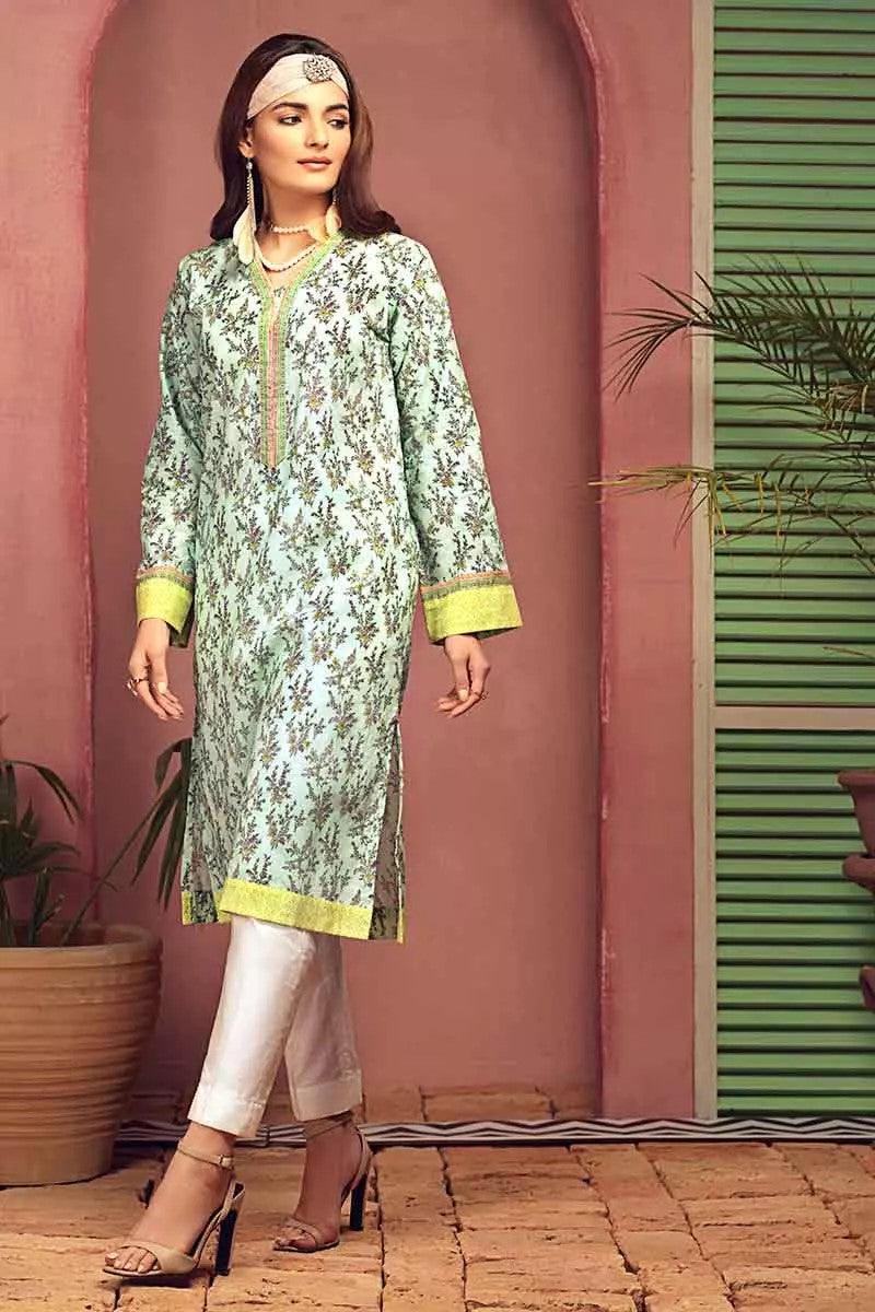 GulAhmed - Unstitched 1Pc - Printed Lawn Shirt - SL-684 - Pehnawa Exclusive