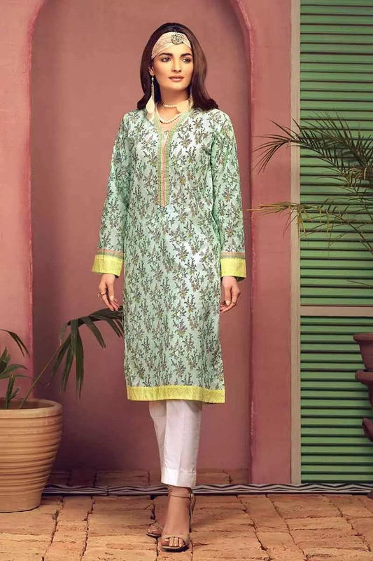 GulAhmed - Unstitched 1Pc - Printed Lawn Shirt - SL-684 - Pehnawa Exclusive